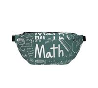 GSGCSBYMLG Formule Forme Teoria Matematica Lezione Parola Stampato Crossbody Marsupio Marsupio Casual Borsa Petto