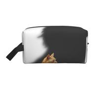 GSGCSBYMLG Gatto con ombra di leone stampato borsa da viaggio borsa a tracolla, bianco, Taglia unica