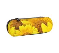 GSGCSBYMLG Girasoli Fiori Gialli Stampato In Pelle Astuccio Cancelleria Bag