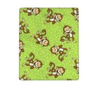 GSGCSBYMLG Green Clever Monkey stampato Il tappetino per mouse 17,8 x 22,9 cm lavabile con delicati bordi cuciti