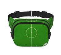 GSGCSBYMLG Green Grass Field - Borsa da viaggio quadrata a doppio strato, motivo campo da calcio, nero, taglia unica, Nero , taglia unica