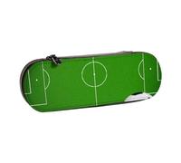 GSGCSBYMLG Green Grass Field Soccer Playground The Ball stampato astuccio in pelle astuccio cancelleria