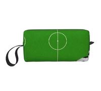 GSGCSBYMLG Green Grass Field Soccer Playground The Ball Stampato Ricevi Borsa Piccola Borsa Trucco Viaggio Toiletry Bag