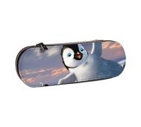 GSGCSBYMLG Happy Penguin - Astuccio in pelle stampata per cancelleria