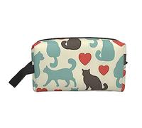 GSGCSBYMLG Happy Walking Kitty - Borsa da viaggio con stampa di gattini, bianco, Taglia unica