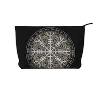 GSGCSBYMLG Helm of awe - Trousse da viaggio in velluto a coste, con stampa, Nero , Taglia unica