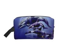 GSGCSBYMLG Killer Whales - Borsa da viaggio con stampa, borsa a tracolla, bianco, Taglia unica