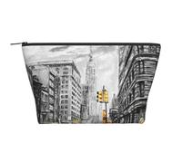 GSGCSBYMLG Love from New York, borsa da viaggio con stampa, borsa organizer da viaggio con cerniera, borsa da toilette portatile, Nero , Taglia unica