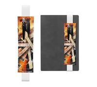 GSGCSBYMLG Magia Chitarra Elettrica Musica Stampato Portapenne Portamatite Bookmark Astuccio, bianco, Taglia unica, Portamonete