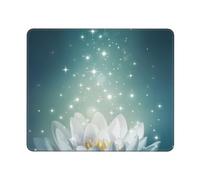 GSGCSBYMLG Magic Lotus Floral stampato Il tappetino per mouse lavabile con delicati bordi cuciti
