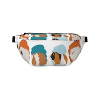 GSGCSBYMLG Marsupio a tracolla con illustrazione stampata con porcellini d'India