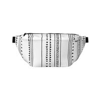 GSGCSBYMLG Marsupio a tracolla con motivo bohémien stampato a strisce triangolari marsupio casual