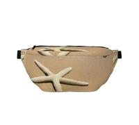 GSGCSBYMLG Marsupio a tracolla con stampa 3D di una bella stella marina sulla spiaggia di sabbia