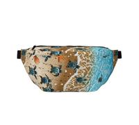 GSGCSBYMLG Marsupio a tracolla con stampa tartarughe sulla spiaggia, stile casual