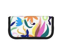 GSGCSBYMLG Mexican Otomi Animals Stampato Canvas Pen Case Portatile Cancelleria Caso di Immagazzinaggio Pouch