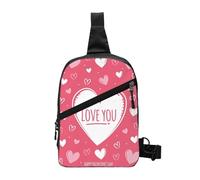 GSGCSBYMLG Pacchetto petto stampato Cuore di San Valentino Borsa a tracolla