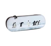 GSGCSBYMLG Penguins on the Iceberg - Astuccio in pelle con stampa di pinguini sull'iceb
