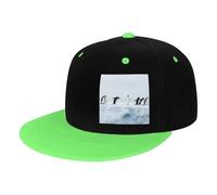 GSGCSBYMLG Penguins on The Iceberg - Cappello da baseball per bambini, con stampa a contrasto, stile hip hop, stile casual, Verde, 3-6
