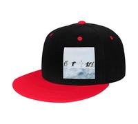 GSGCSBYMLG Penguins on The Iceberg - Cappello da baseball per bambini, con stampa a contrasto, stile hip hop, stile casual, Rosso, 3-6