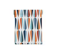 GSGCSBYMLG Portamonete in pelle con stampa a forma di goccia, stile moderno, stile moderno, stile retrò, stile metà secolo, bianco, Taglia unica, Classico