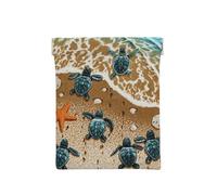 GSGCSBYMLG Portamonete portatile con stampa tartarughe sulla spiaggia, bianco, Taglia unica, Classico