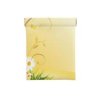 GSGCSBYMLG Portamonete portatile stampato con fiori di camomilla e farfalle volanti, bianco, Taglia unica, Classico