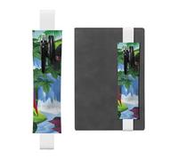 GSGCSBYMLG Portapenne in pelle stampata con ara e tucano appollaiati delle foreste pluviali americane, bianco, Taglia unica, Portamonete