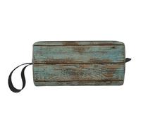 GSGCSBYMLG Rustico Vecchio Fienile Legno Stampato Ricevi Sacchetto Piccolo Trucco Borsa Viaggio Toiletry Bag