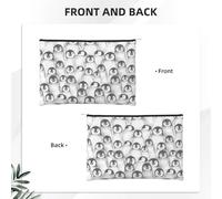 GSGCSBYMLG Sacchetto cosmetico riutilizzabile della borsa cosmetica della borsa del trucco della carta stampata dello schizzo del bambino