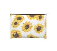 GSGCSBYMLG Sacchetto cosmetico riutilizzabile della borsa cosmetica stampata del girasole