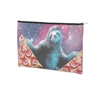 GSGCSBYMLG Sacchetto cosmetico riutilizzabile della borsa cosmetica stampata della carta stampata della pizza