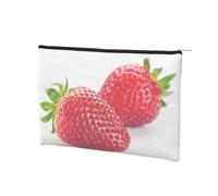 GSGCSBYMLG Sacchetto cosmetico riutilizzabile della borsa cosmetica stampata della fragola