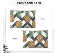 GSGCSBYMLG Sacchetto cosmetico riutilizzabile della borsa cosmetica stampata dell'ananas di estate