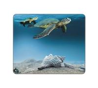 GSGCSBYMLG Sea Conch Shell Starfish Turtle stampato Il tappetino per mouse lavabile con bordi cuciti delicati