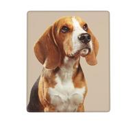GSGCSBYMLG Simpatico cane Beagle stampato il tappetino per mouse 17,8 x 22,9 cm lavabile con bordi cuciti delicati