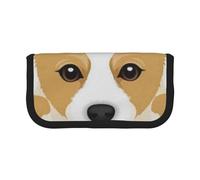 GSGCSBYMLG Simpatico cartone animato Welsh Corgi Dog stampato in tela portapenne portatile cancelleria custodia custodia
