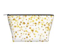 GSGCSBYMLG Sparsed Dreamy Stars and Spots Borsa da viaggio con stampa di stelle e pois, borsa organizer da viaggio portatile con cerniera, Nero , Taglia unica