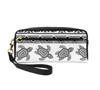 GSGCSBYMLG Trousse da viaggio con stampa a righe con tartaruga etnica