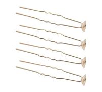 GSHLLO 20 forcine per capelli a forma di U, accessori per capelli con lunetta per fai da te, dorate