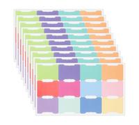 GSHLLO 300 etichette adesive colorate per indice, scrivibili, etichette autoadesive per note di pagina, annotazioni, bandiere mensili, etichette per quaderni, etichette colorate 2