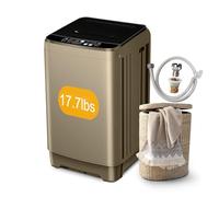 Gshop XQB201A-GOLD6 - Lavatrice completamente automatica, 10 programmi, piccola lavatrice per dormitorio, casa, camper, oro