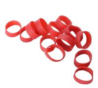 GSHUPIOU Strisce di Gomma, Kit di Nastri di Gomma Grezzi 200 Pezzi di Elastico Rosso minuscolo, Elastici for Rigging, Piccola Gomma Elastica 15 * 5 mm, Elastici for fasci di Verdure