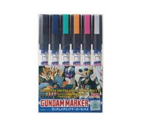 Gsi Creos Gundam Marker Ams-125 Metallolic Set 2 Pennarello