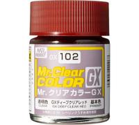 GSI Creos MR HOBBY Mr. Clear Color GX GX Deep Clear Red GX102 18ml Made in Japan