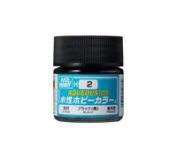 GSI Creos MR. HOBBY Water-Based Hobby Color H2 Black 10 ml Made in Japan