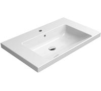 GSI Norm lavabo 80x50 cm rettangolare a parete-da mobile bianco 8634111