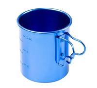 GSI Outdoors Bugaboo Cup - Tazza ultraleggera in alluminio da campeggio e zaino in spalla, con manici pieghevoli, per caffè caldo, tè, zuppe, 400 ml
