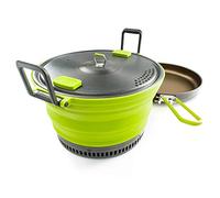 Set di stoviglie GSI Outdoors Escape Set 3 L Pot + Fry Pan Colore: verde chiaro