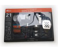 GSI Outdoors Set Utensili Da Cucina Per Campeggio 21 Pezzi In Alluminio Nero