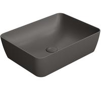 GSI Sand lavabo 50x38 cm rettangolare da appoggio marrone/beige opaca 903716